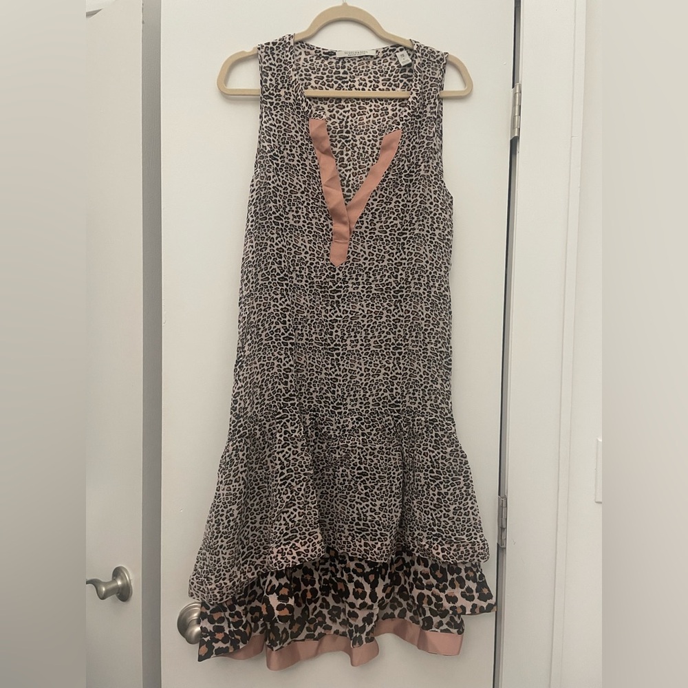Scotch & Soda Leopard Print Sleeveless Dress